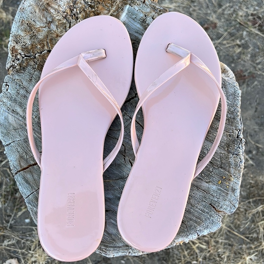 Forever 21 nude flip flops